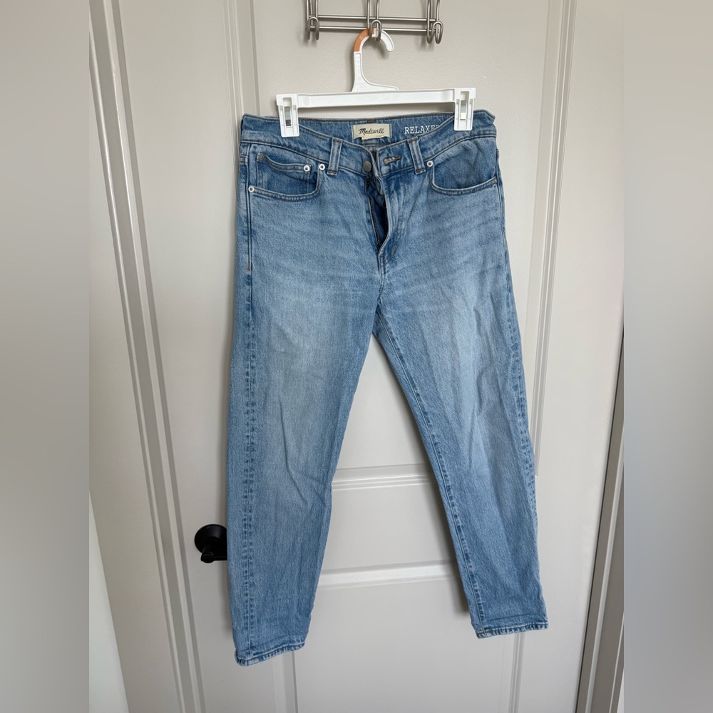 Madewell Men's Slim Straight Jeans - Light Blue